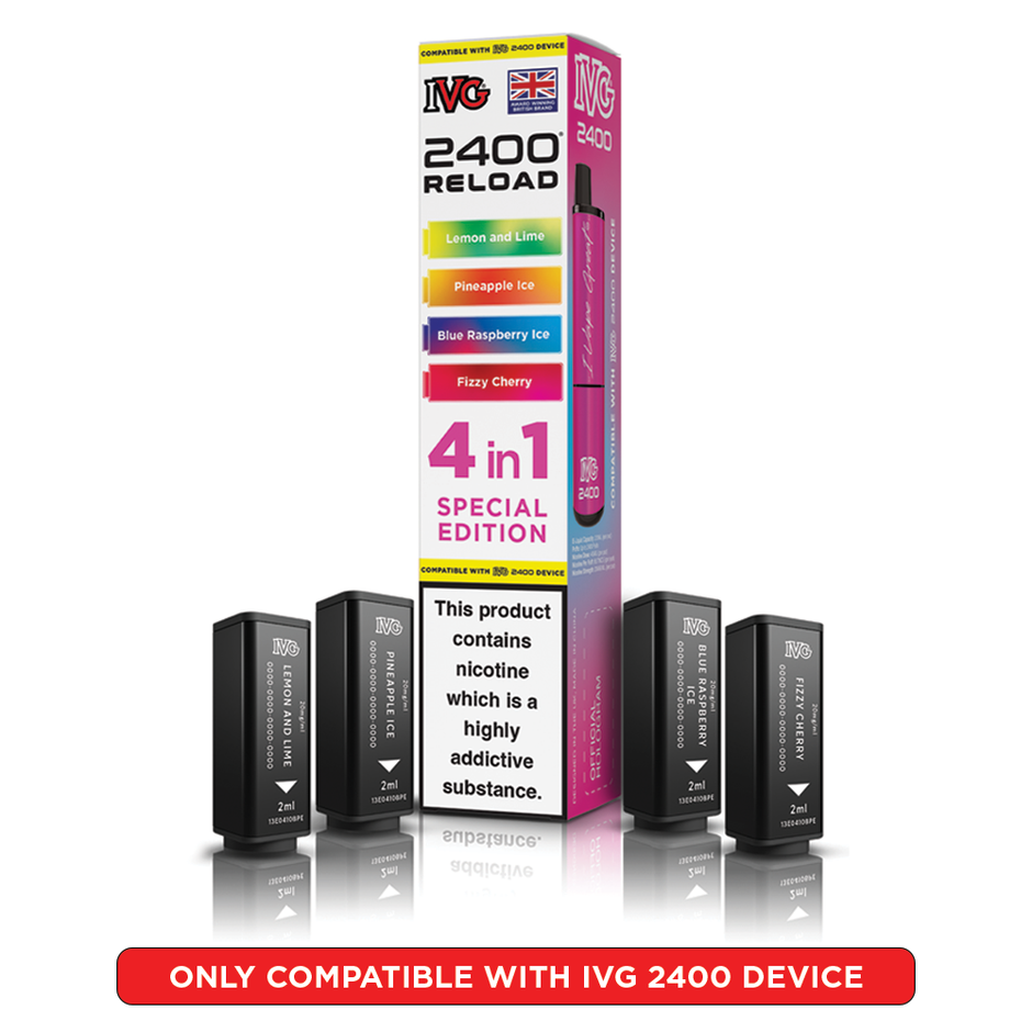 IVG 2400 RELOAD POD 4 PACK SPECIAL EDITION (5)