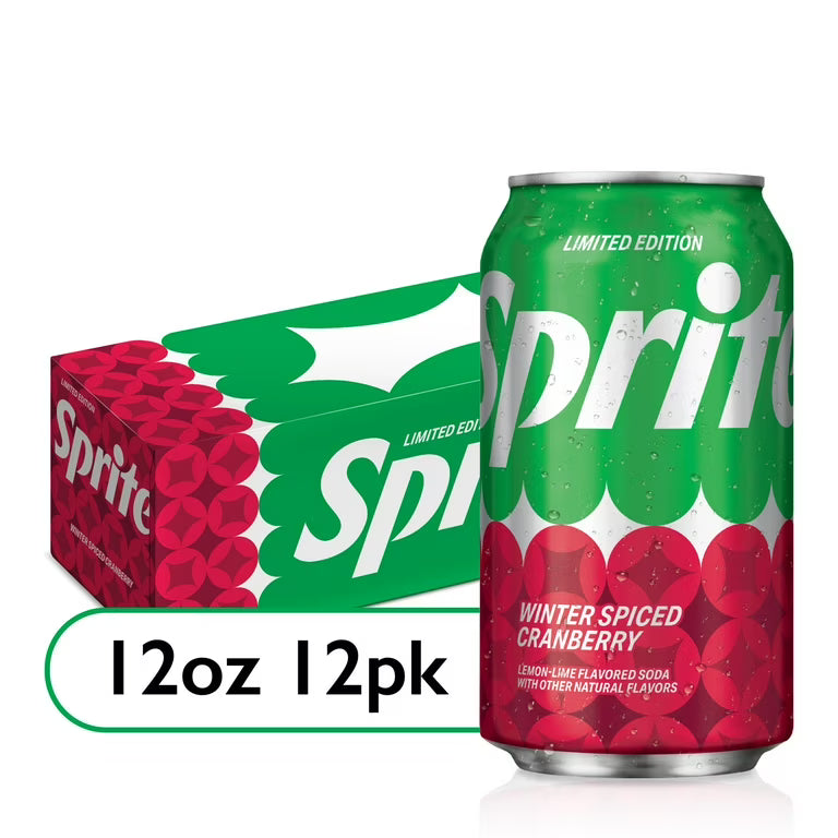 Sprite Winter Spiced Cranberry Cans 12x355ml Main image