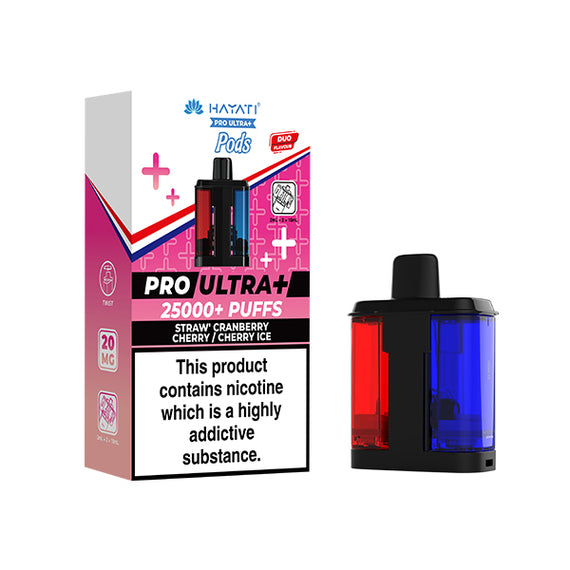 HAYATI PRO ULTRA 25K POD STRAW' CHERRY CRANBERRY / CHERRY ICE (5) Main image