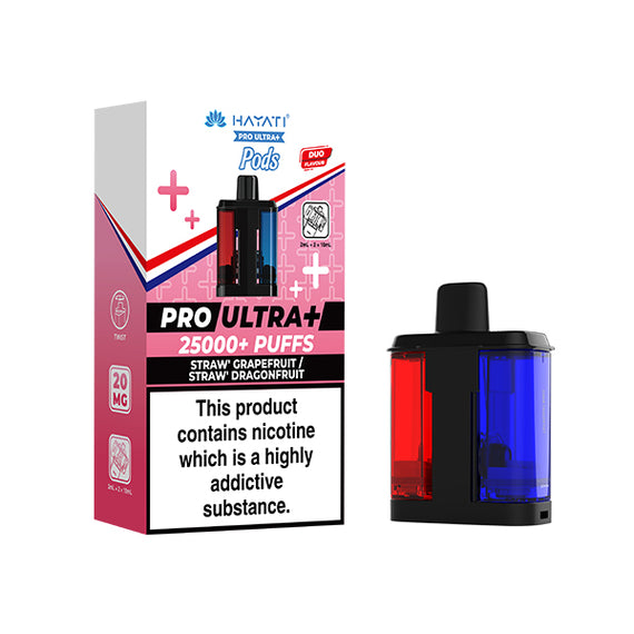 HAYATI PRO ULTRA 25K POD STRAW' GRAPEFRUIT / STRAW' DRAGONFUIT (5) Main image