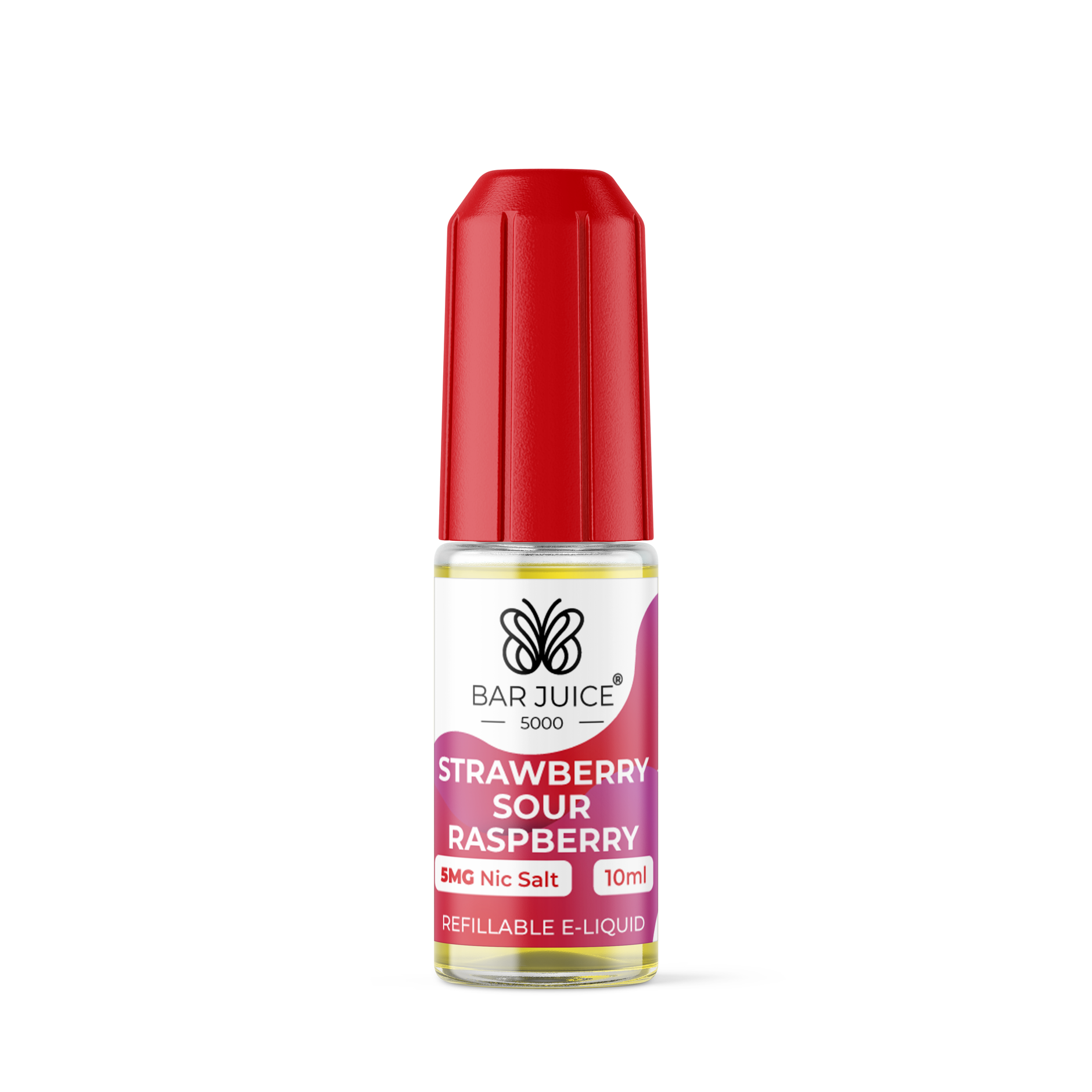 BAR JUICE 5000 10ML NIC SALT STRAWBERRY SOUR RASPBERRY (10) Main image