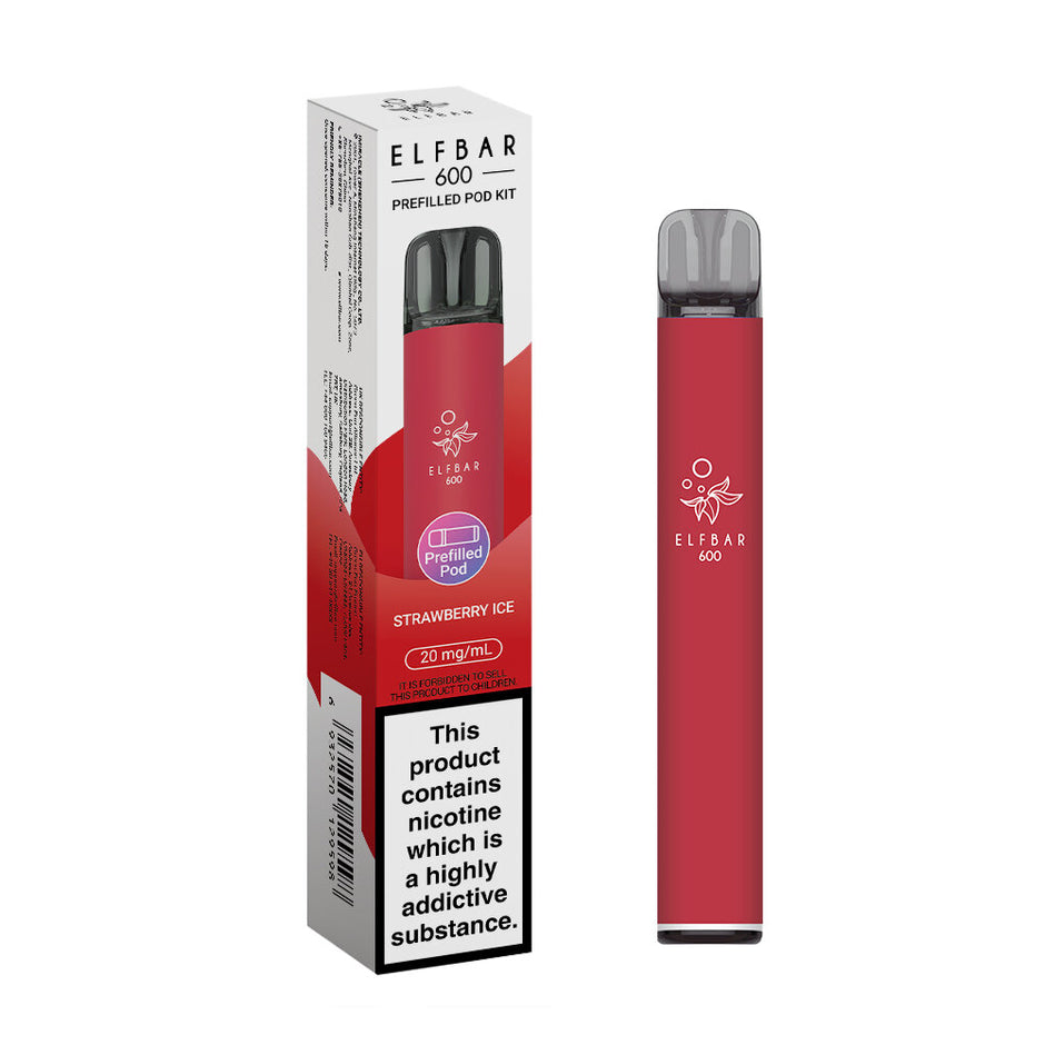ELFBAR 600 2025 KIT STRAWBERRY ICE (10) Main image