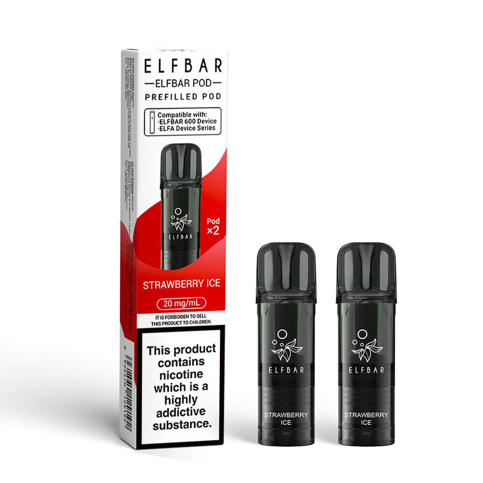 ELFBAR 600 2025 2PK PODS STRAWBERRY ICE (10) Main image