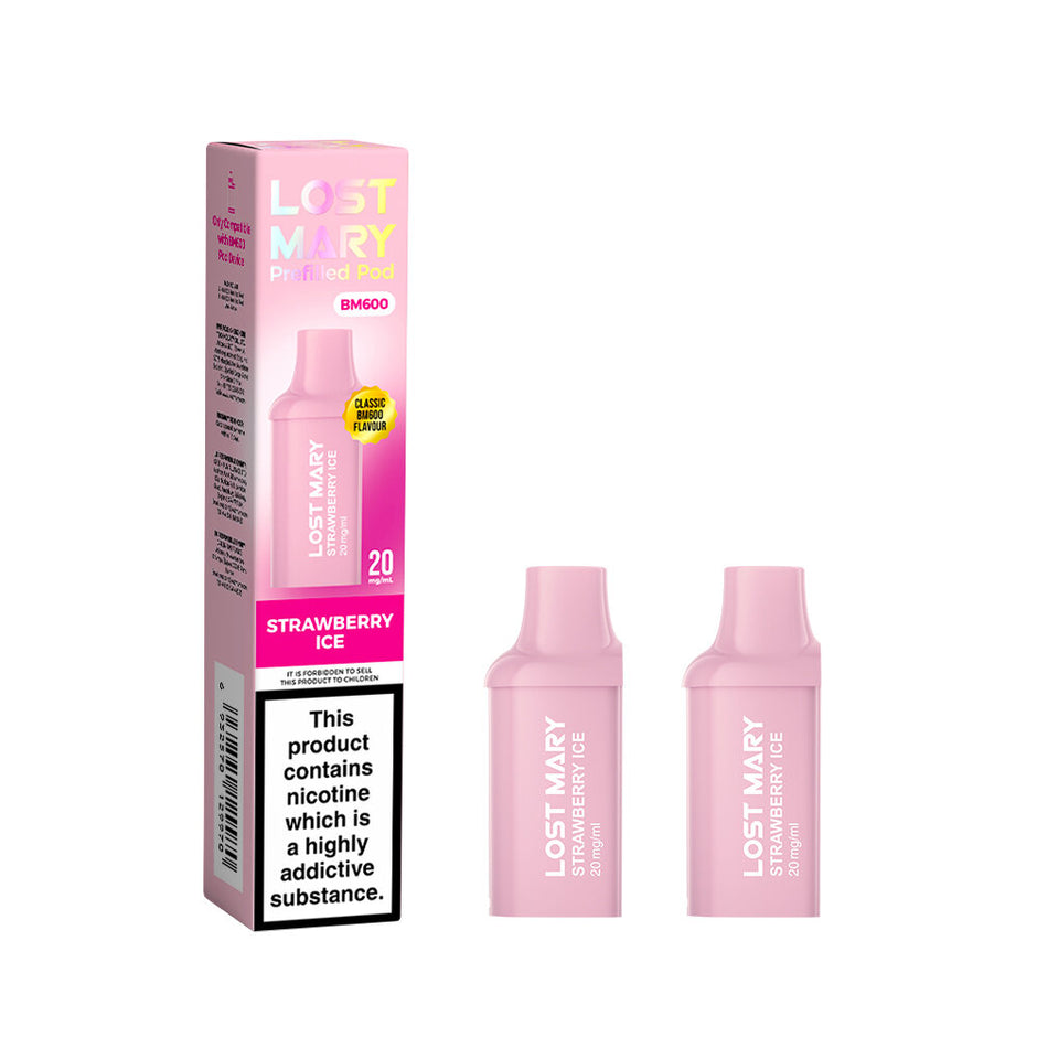 LOST MARY BM600 2025 2PK PODS STRAWBERRY ICE (10) Main image