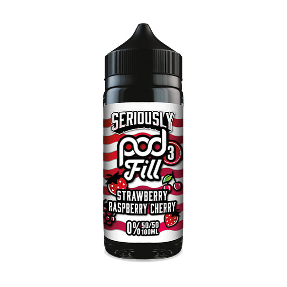DOOZY SERIOUSLY POD FILL 3 100ML STRAWBERRY RASPBERRY CHERRY Main image