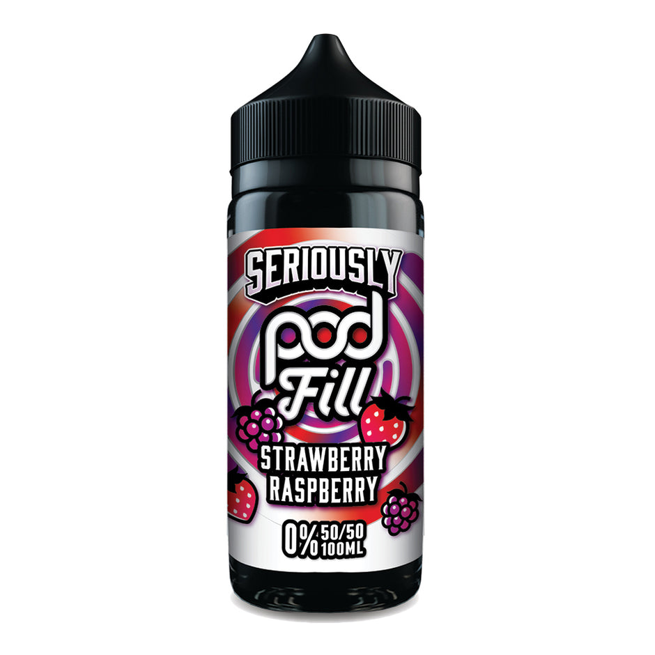 DOOZY SERIOUSLY POD FILL 100ML STRAWBERRY RASPBERRY Main image