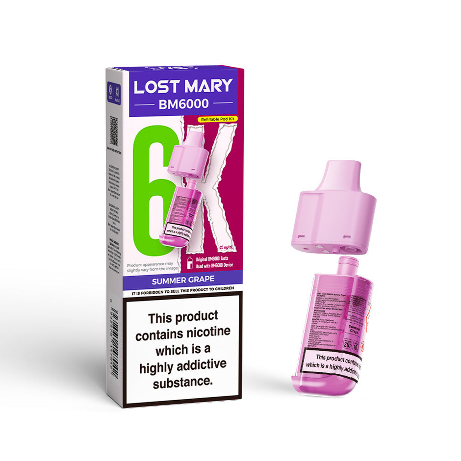 LOST MARY BM6000 POD SUMMER GRAPE (5) Main image