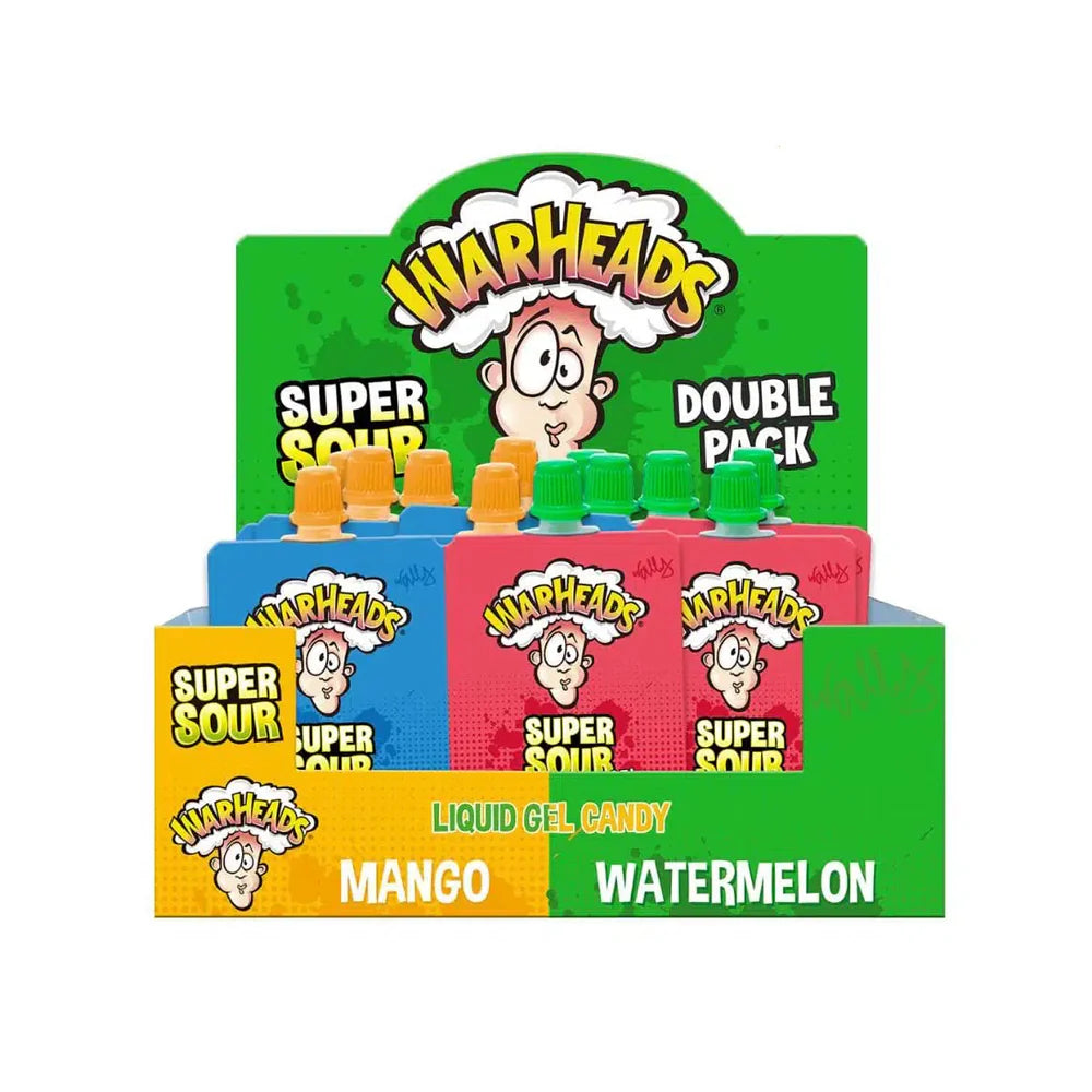 Warheads Super Sour Gel Double Pack- Mango and Watermelon 720g (18 Count) Main image