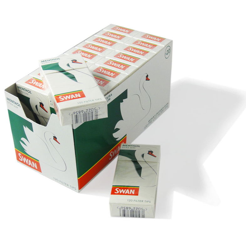 SWAN EXTRA SLIM MENTHOL FILTER TIPS (20) Main image
