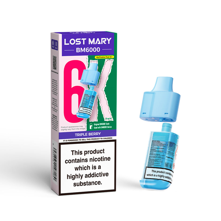 LOST MARY BM6000 POD TRIPLE BERRY (5) Main image