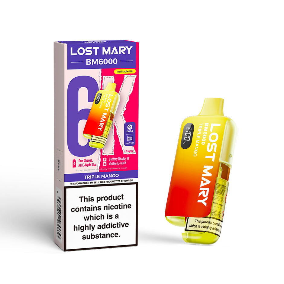 LOST MARY BM6000 KIT TRIPLE MANGO (5) Main image