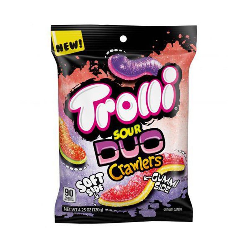 Trolli Sour Duo Crawlers 4.25oz (120g) Peg Bag