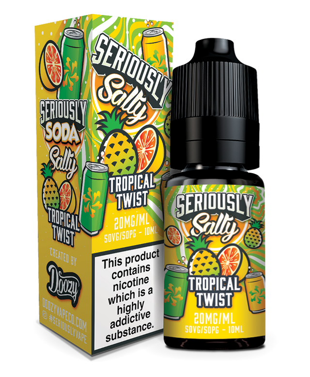 SERIOUSLY SODA 10ML NIC SALTS TROPICAL TWIST (10)