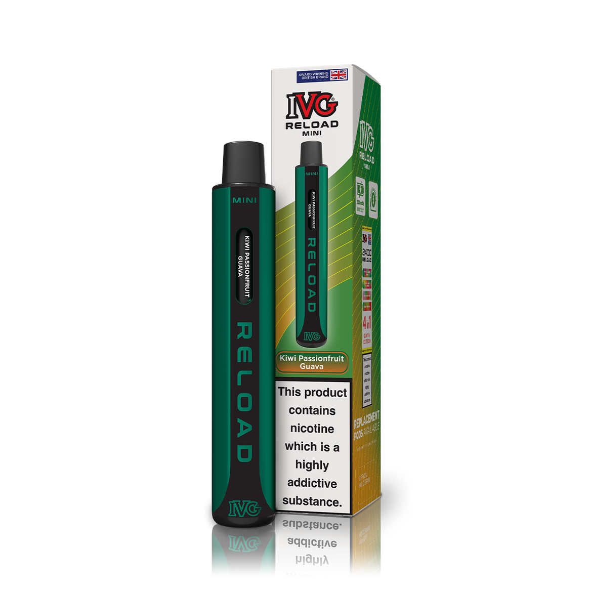 IVG RELOAD MINI KIT KIWI PASSIONFRUIT GUAVA (10) Main image