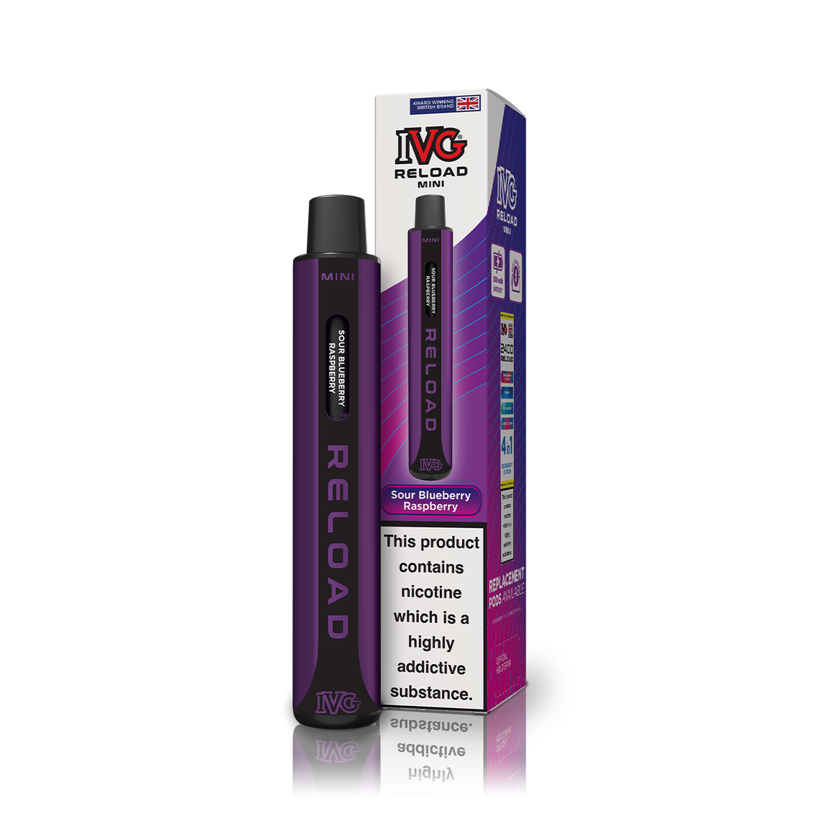 IVG RELOAD MINI KIT SOUR BLUEBERRY RASPBERRY (10) Main image