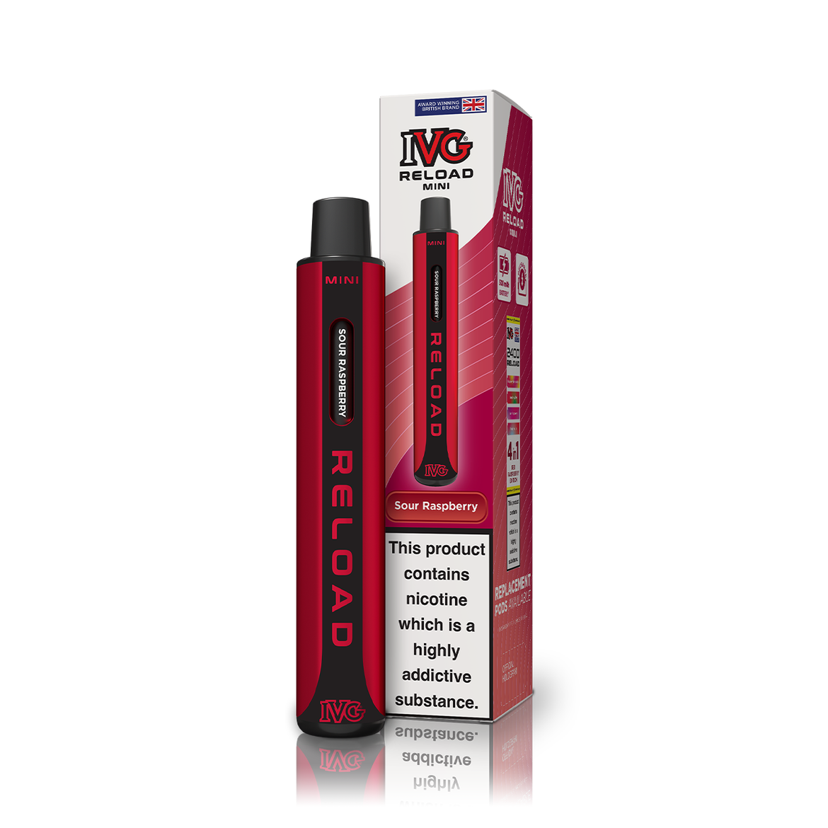 IVG RELOAD MINI KIT SOUR RASPBERRY (10) Main image
