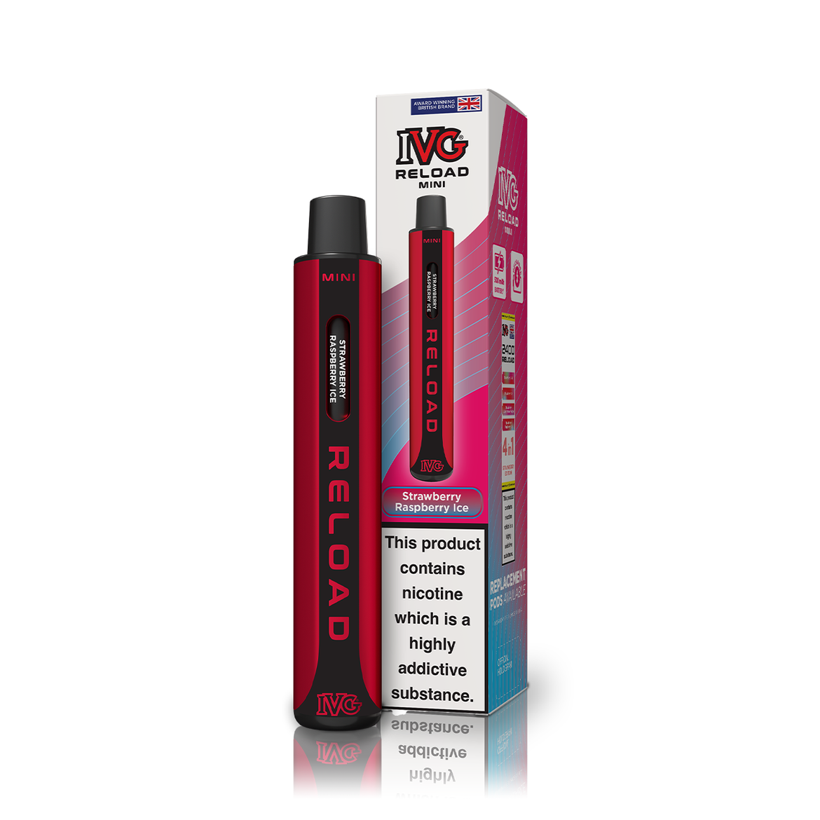 IVG RELOAD MINI KIT STRAWBERRY RASPBERRY ICE (10) Main image