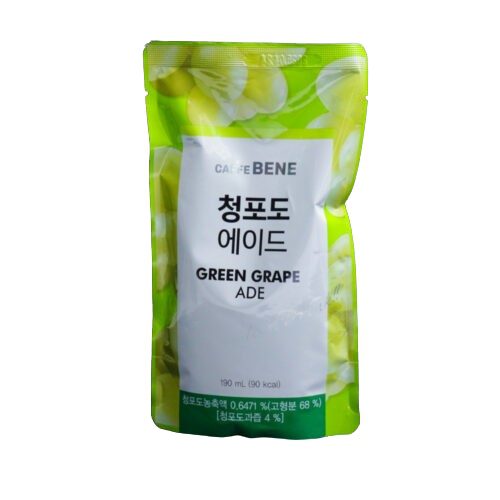 Caffe Bene Drink 190ml-Green Grape Pack of 10