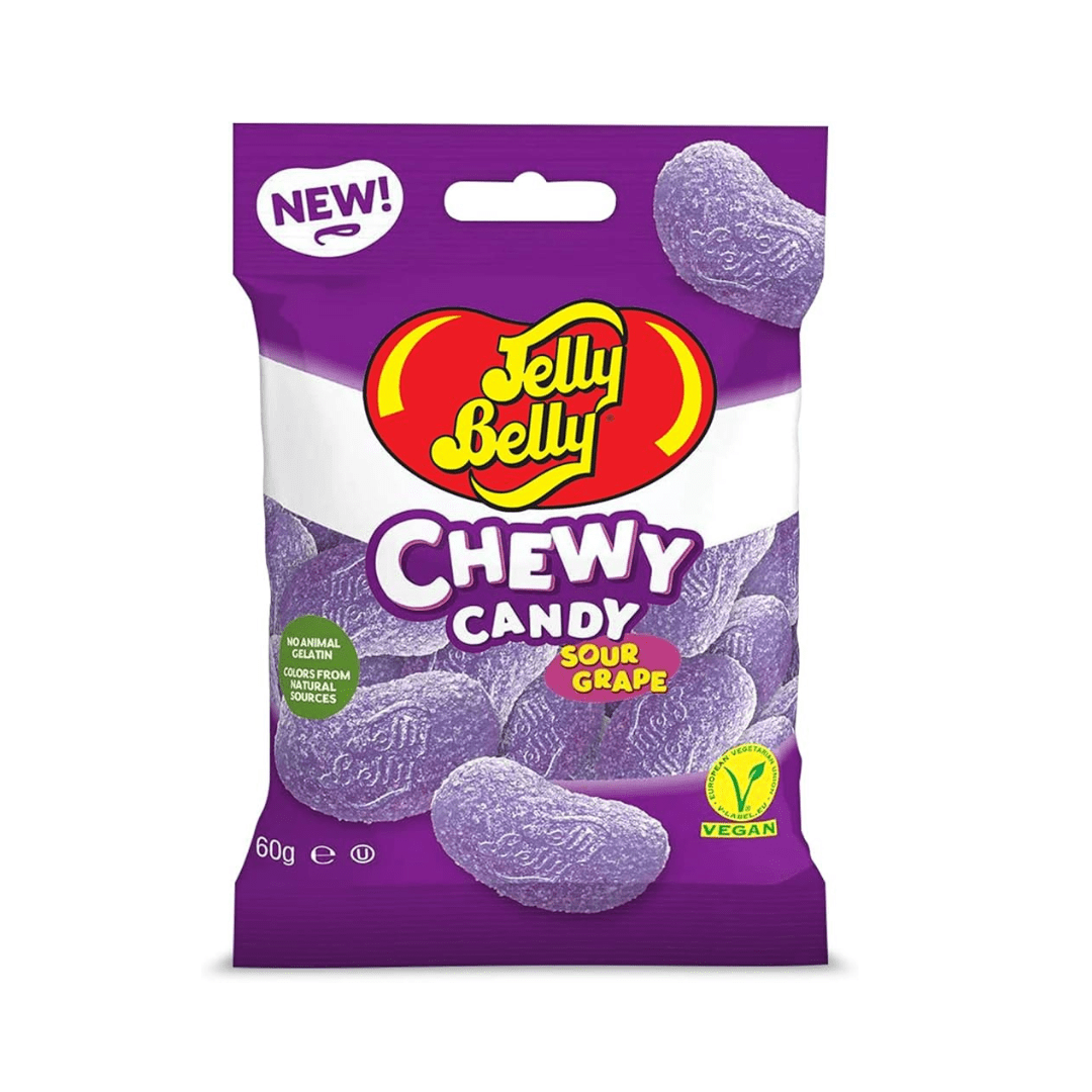 Jelly Belly Chewy Candy Sour Grape 60g 12 Pack Main image