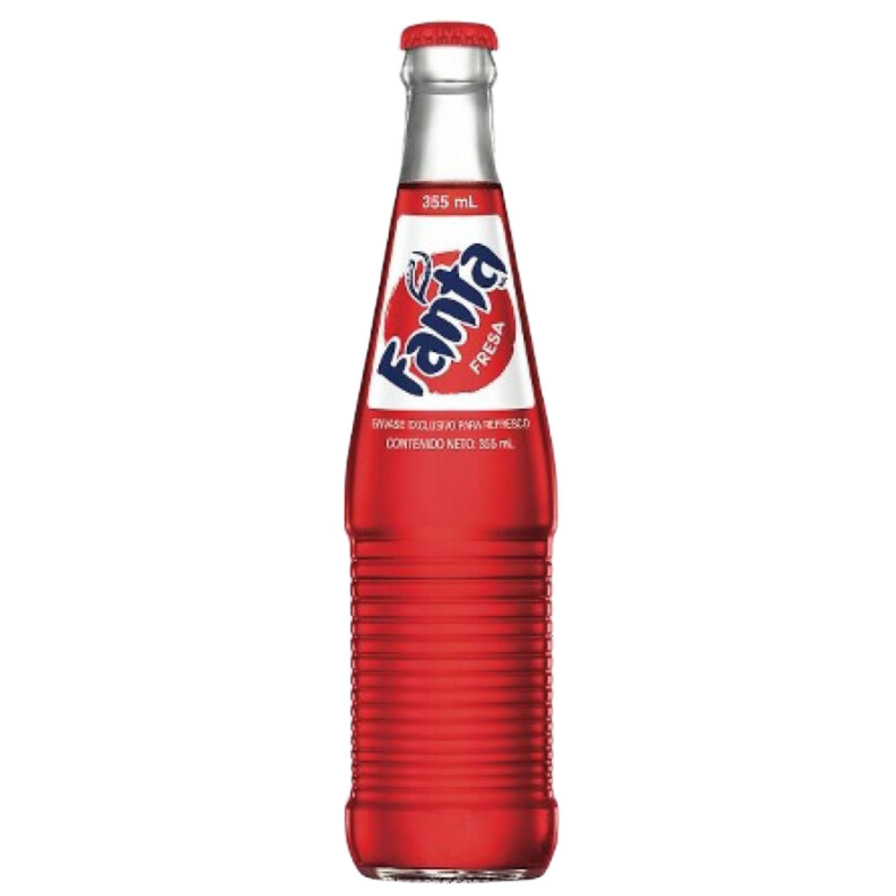 Mexican Fanta Strawberry Glass Bottle 24x355ML