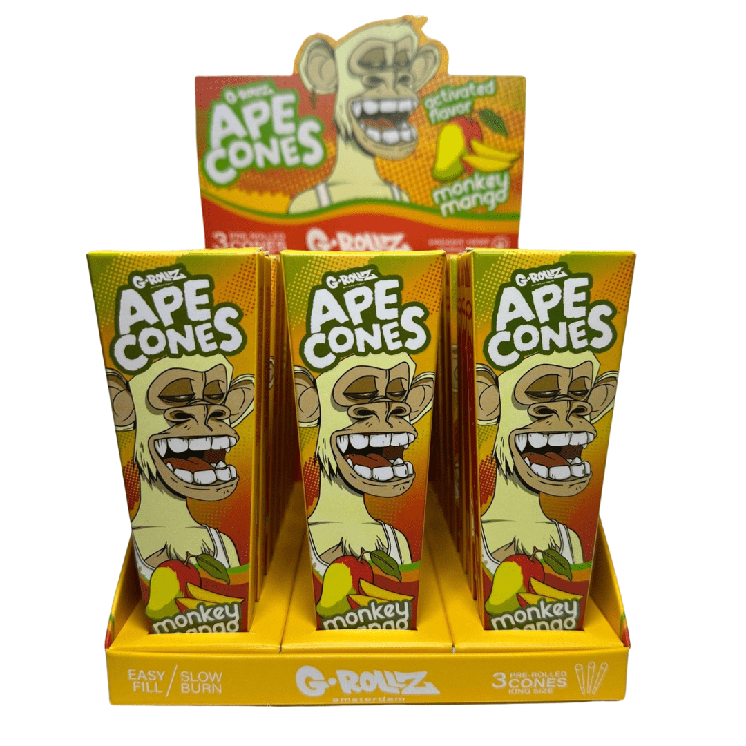 G-Rollz Ape Monkey Mango King Size Cones 24 Pack Main image