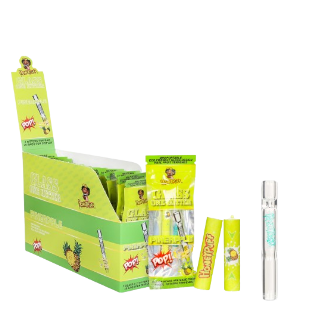 Honeypuff Glass One Filter 2 tips Pop Pineapple Flavour 20 Pack Main image