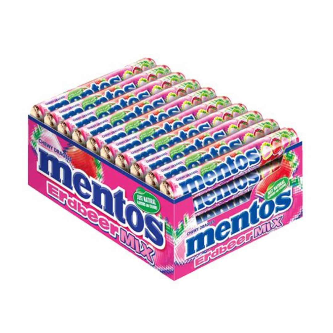 Mentos Strawberry Mix Flavour 37.5g 40 Pack Main image