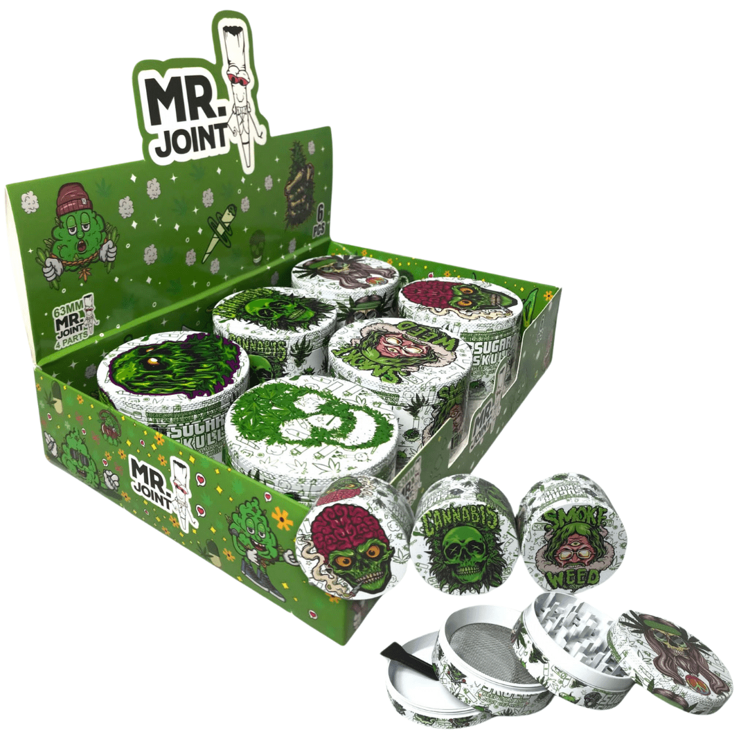 4 Part Mr Joint Grinder 63mm Assorted Design