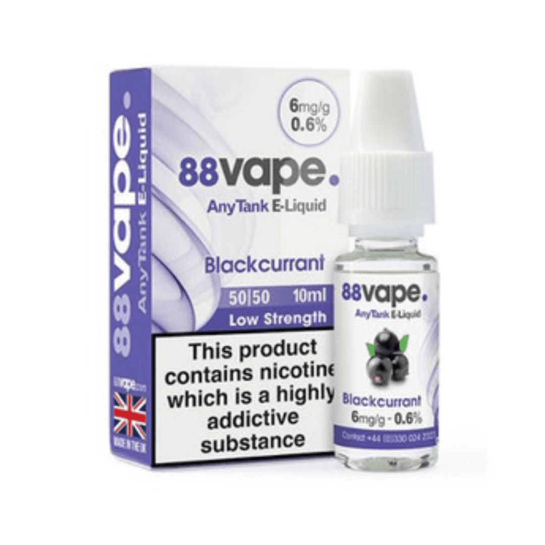 88 Vape E-Liquid Blackcurrant 10ml 20 Pack