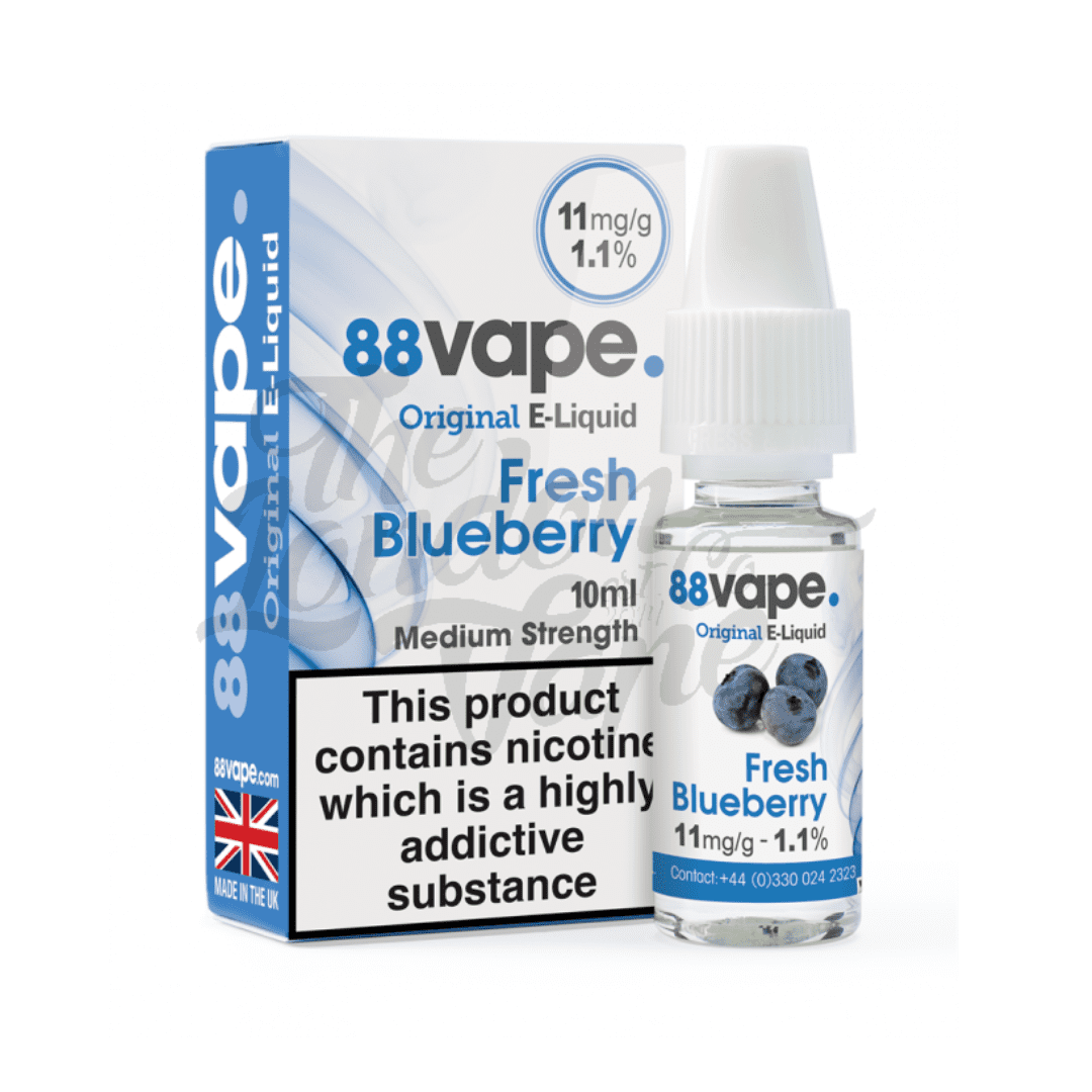 88 Vape E-Liquid Blueberry/Fresh Blueberry 10ml 20 Pack - 11mg Main image