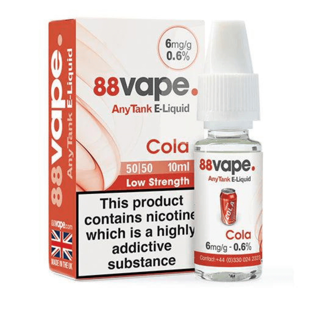 88 Vape E-Liquid Red Cola 10ml 20 Pack