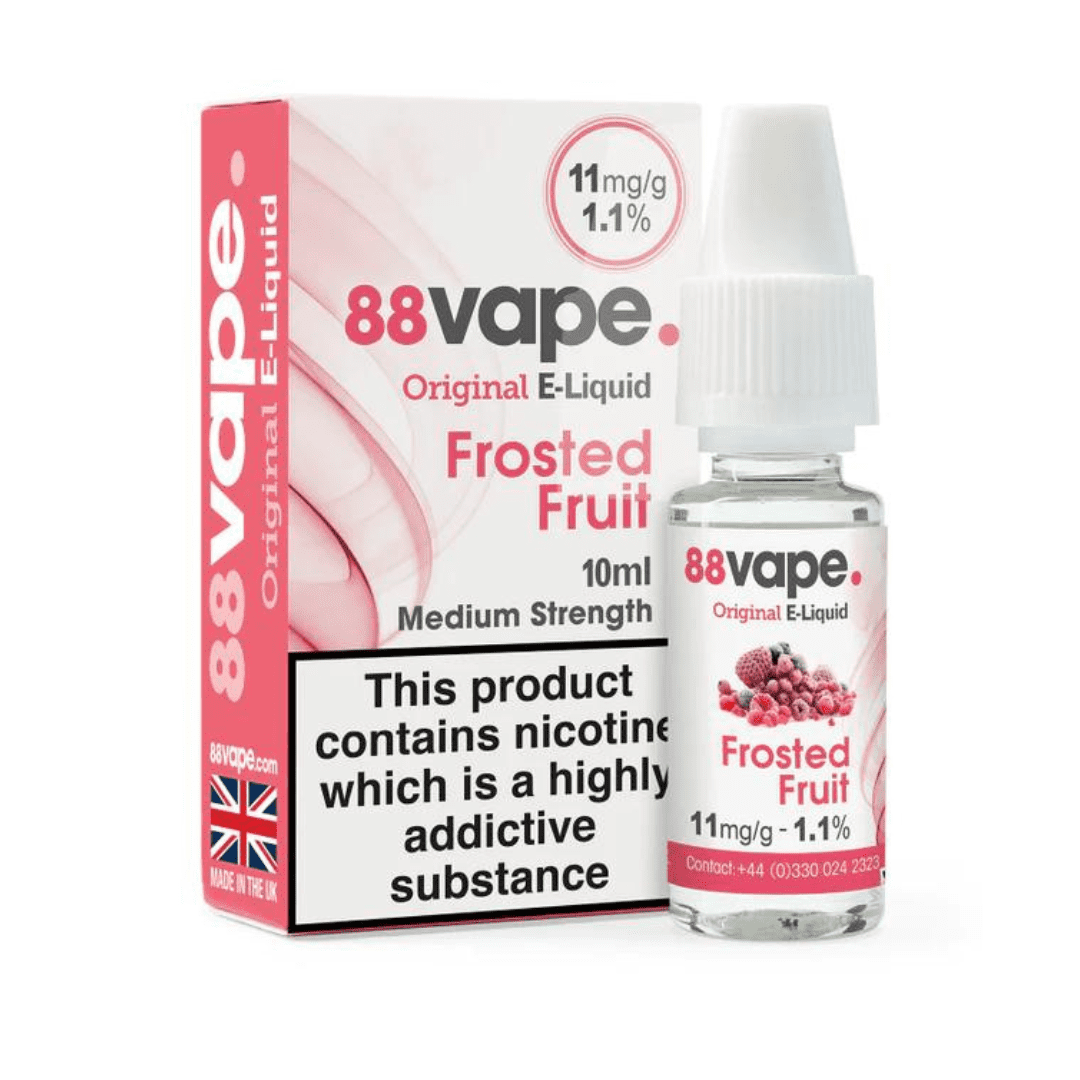 88 Vape E-Liquid Frosted Fruit 10ml 20 Pack - 11mg Main image
