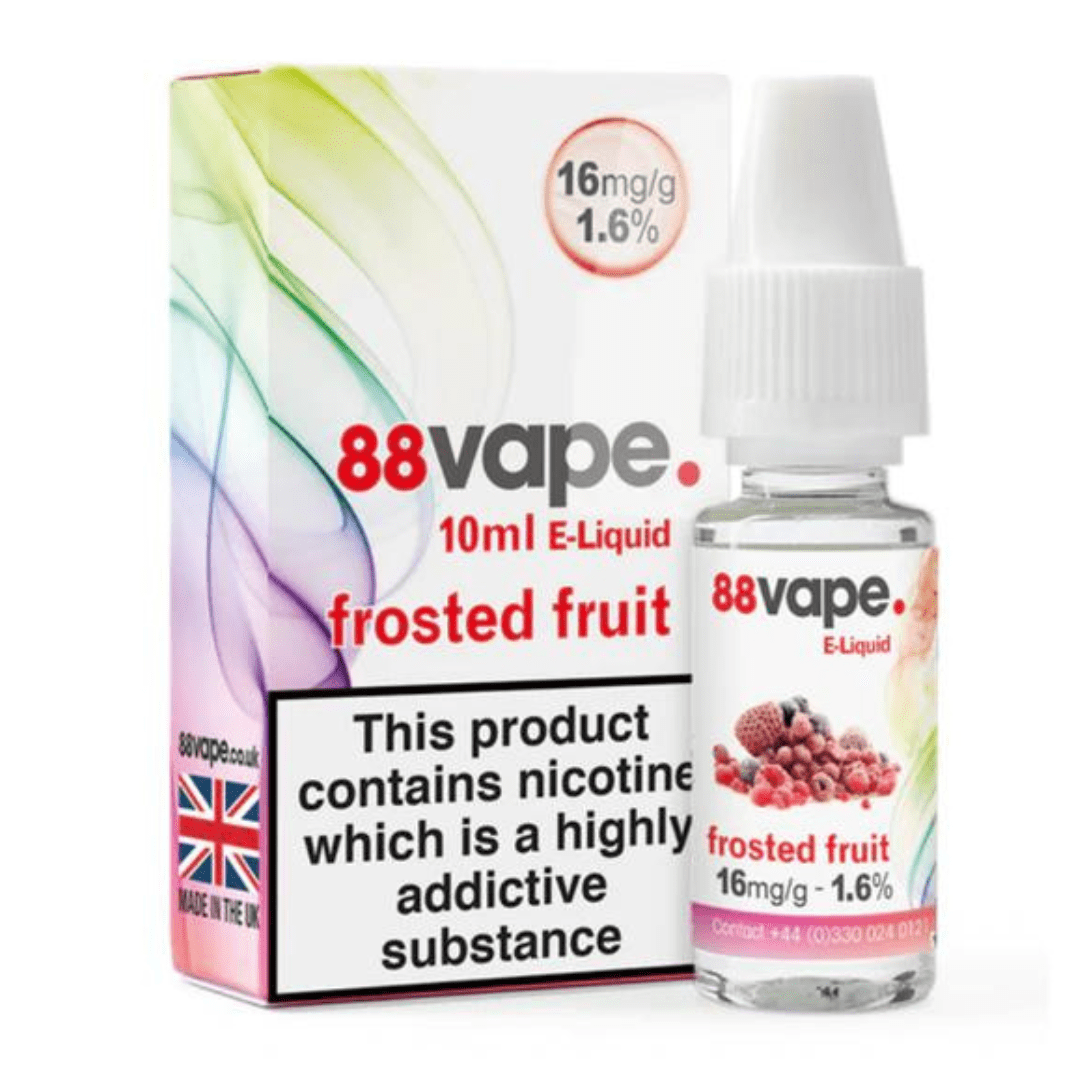 88 Vape E-Liquid Frosted Fruit 10ml 20 Pack - 16mg