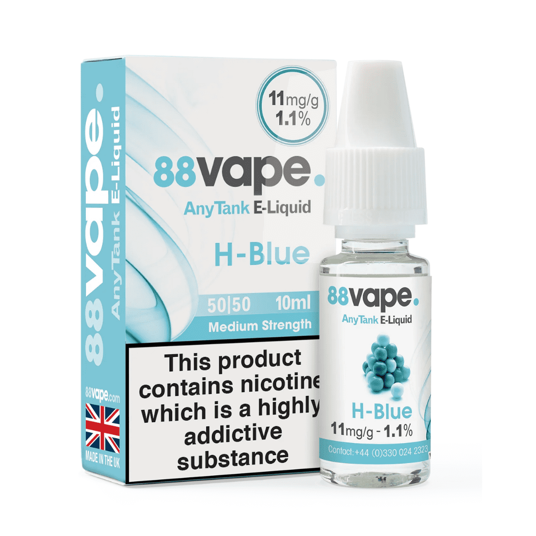 88 Vape E-Liquid H-Blue 10ml 20 Pack Main image