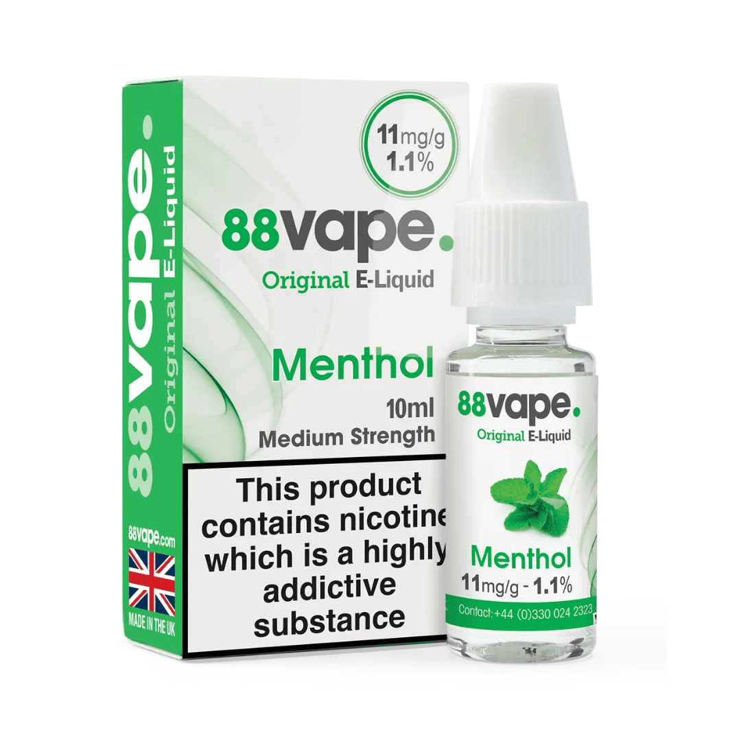 88 Vape E-Liquid Menthol 10ml 20 Pack
