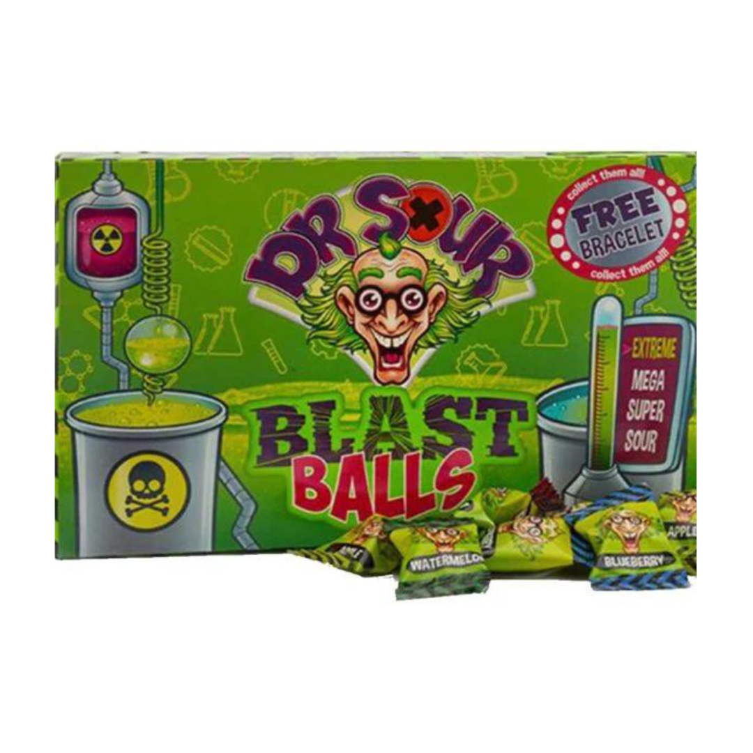 Dr Sour Blast Balls Extreme Sour 90g Theatre Box