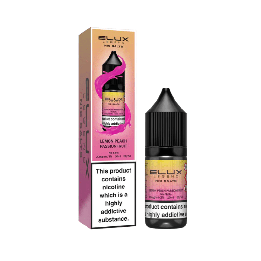 Elux Nicotine Salt Lemon Peach Passionfruit 10ml 10 Pack - 20mg Main image