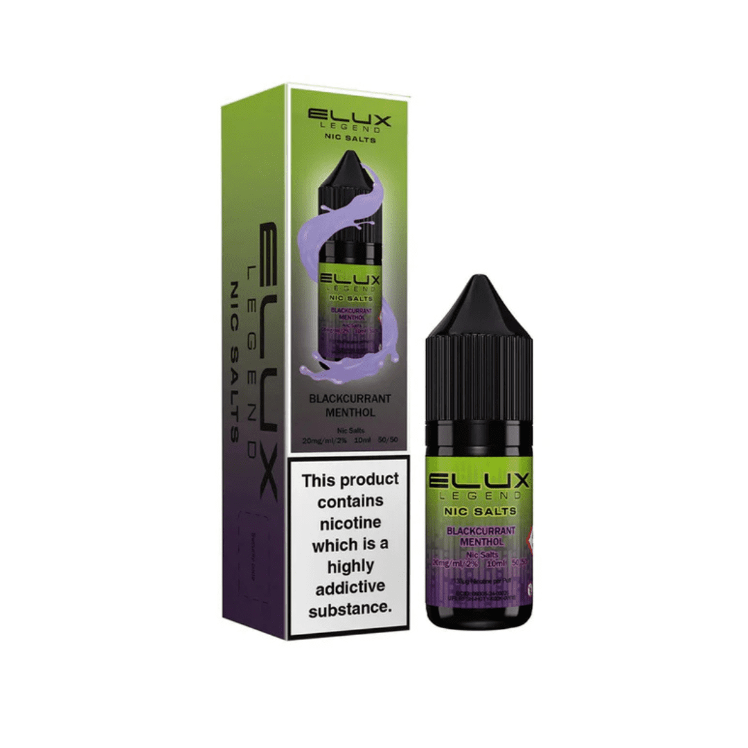 Elux Nicotine Salt Blackcurrant Menthol 10ml 10 Pack - 10mg Main image