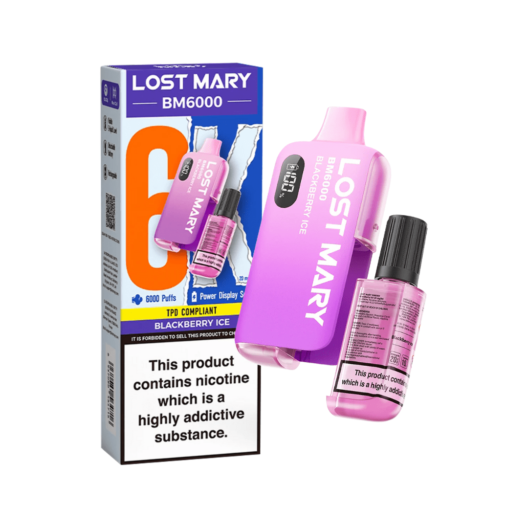 Lost Mary 6000 Bar 5 Pack - Blackberry ice