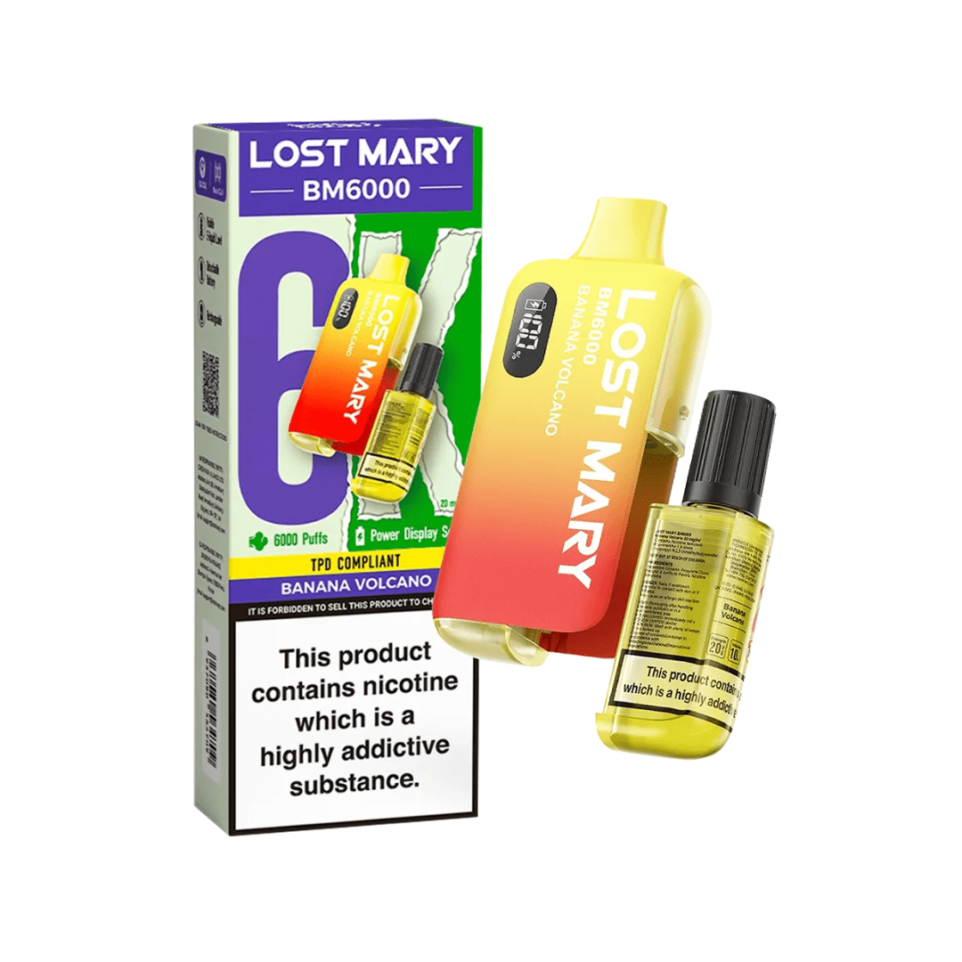Lost Mary 6000 Bar 5 Pack - Banana volcano