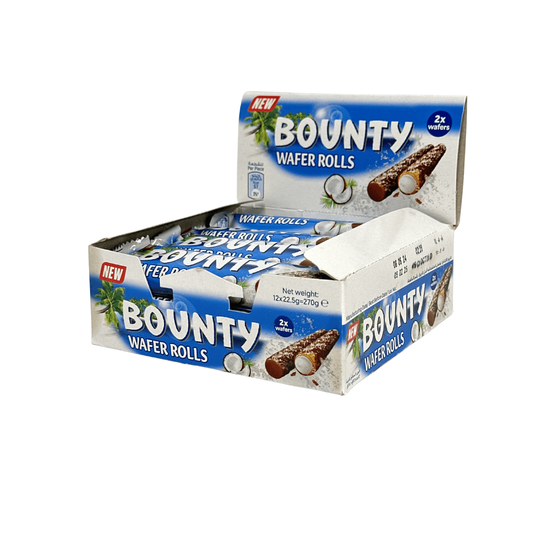 Bounty Wafer Rolls 22.5g Pack of 12 Main image