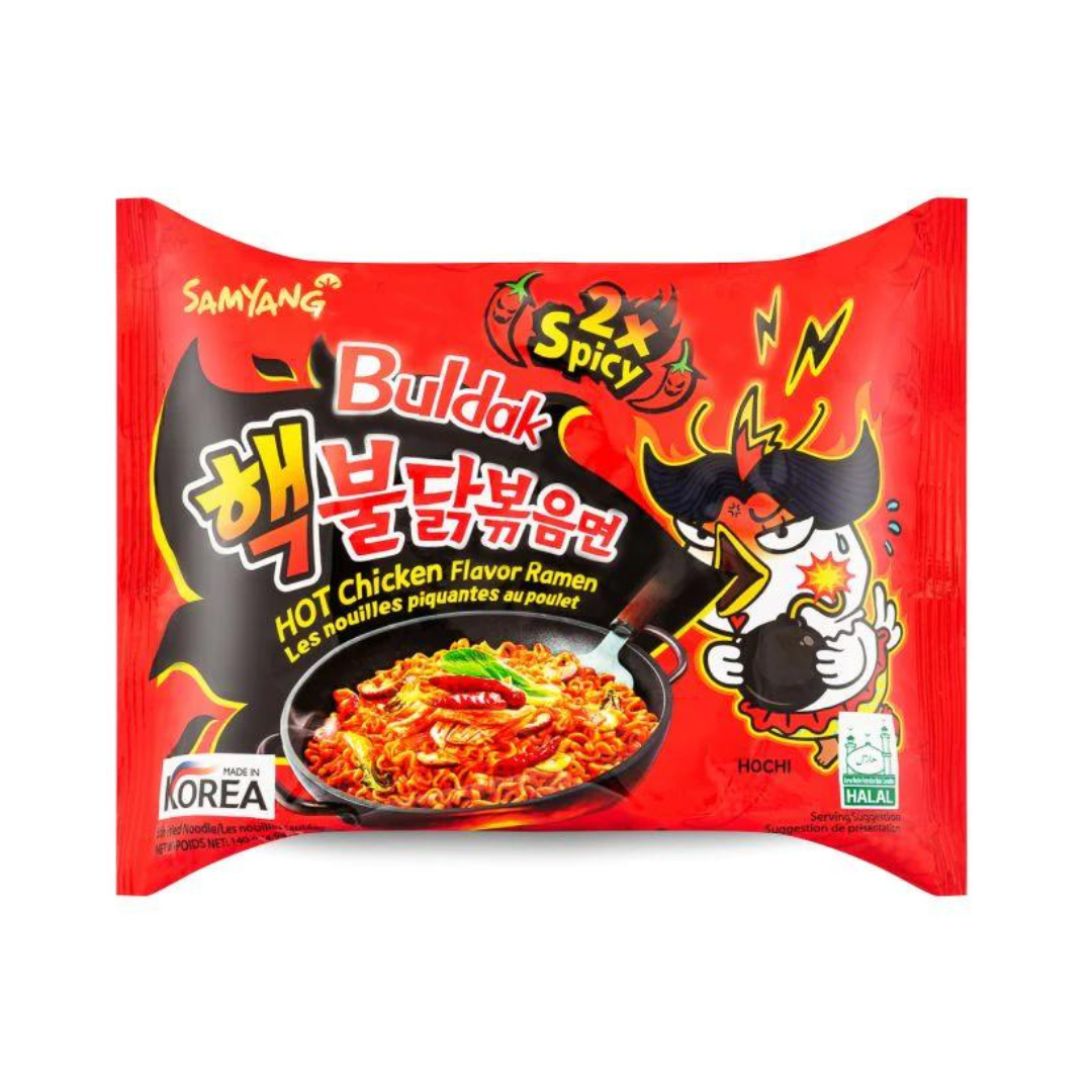 Samyang Buldak 2x Spicy Hot Chicken Flavour Ramen (8 bags 5 x140g)