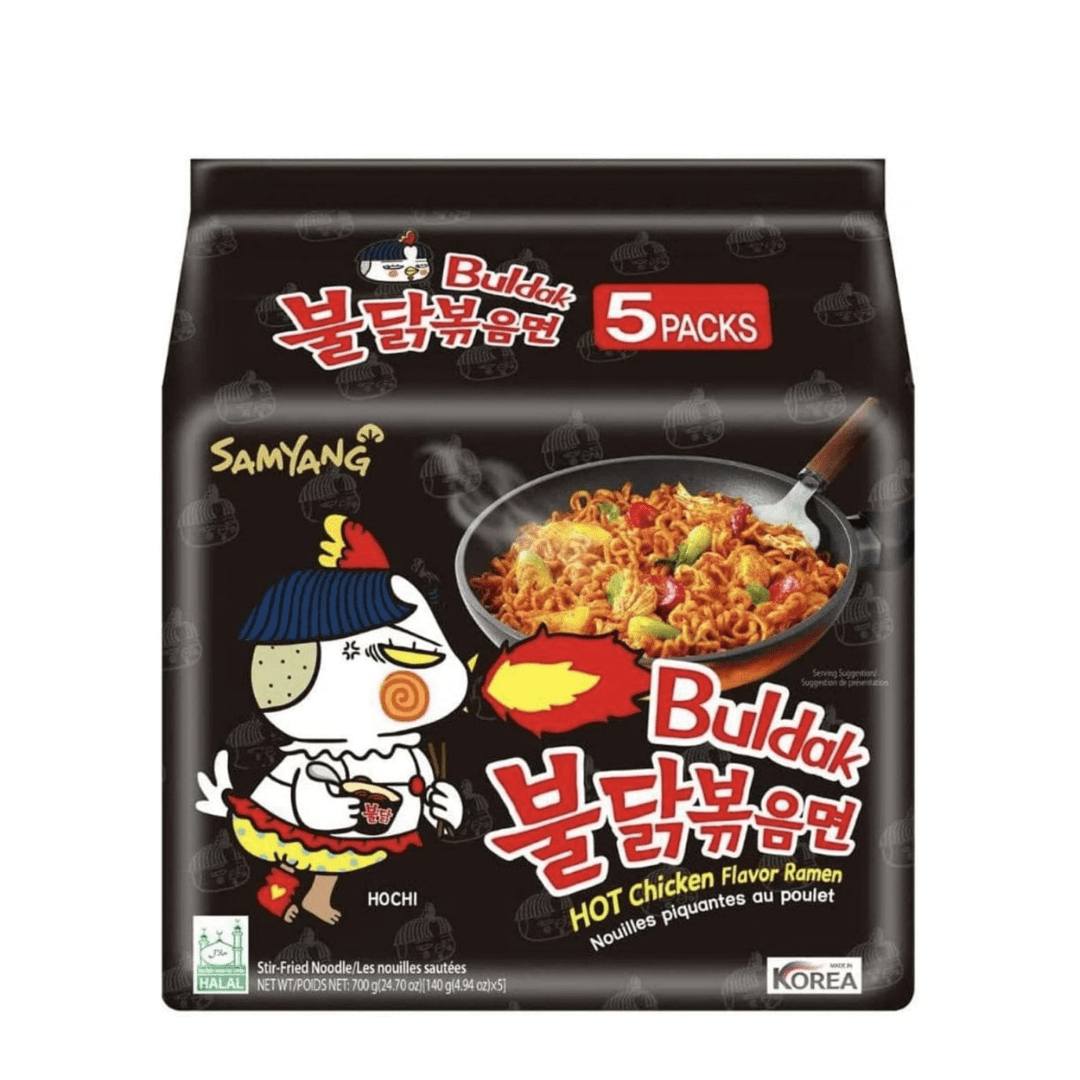 Samyang Buldak Hot Chicken Flavour Ramen 140g 5 Pack