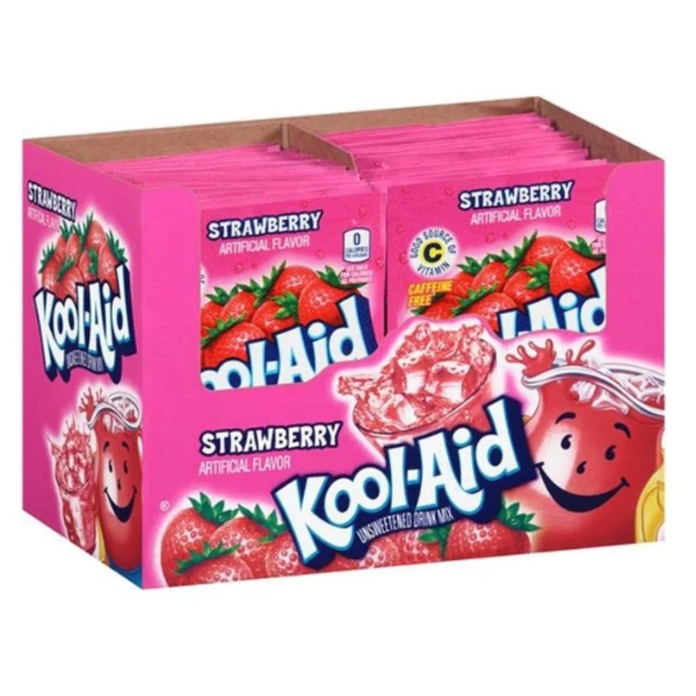 Kool Aid Unsweetened Drink Mix Strawberry 48 Pack Main image
