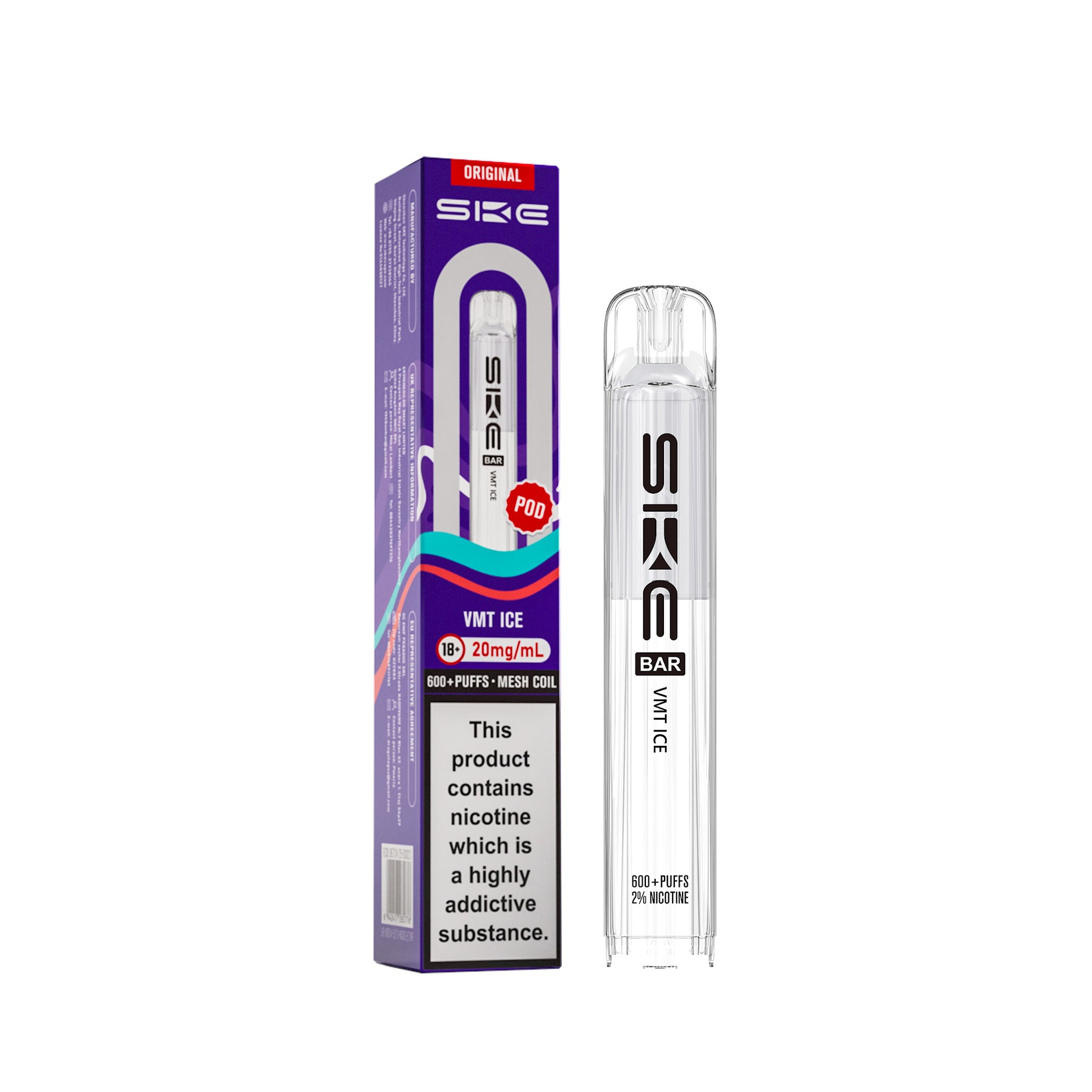 SKE BAR REFILL POD (2025) VMT ICE (10) Main image