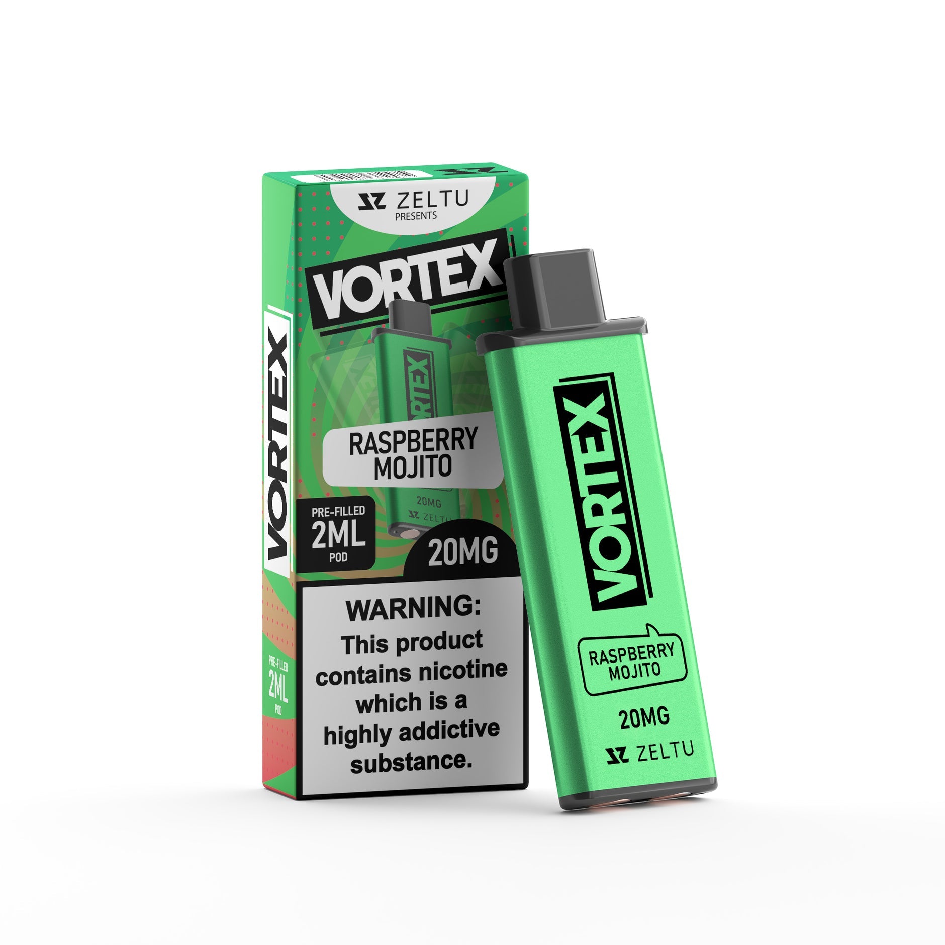 ZELTU X3 PREFILLED POD VORTEX RASPBERRY MOJITO (5) Main image