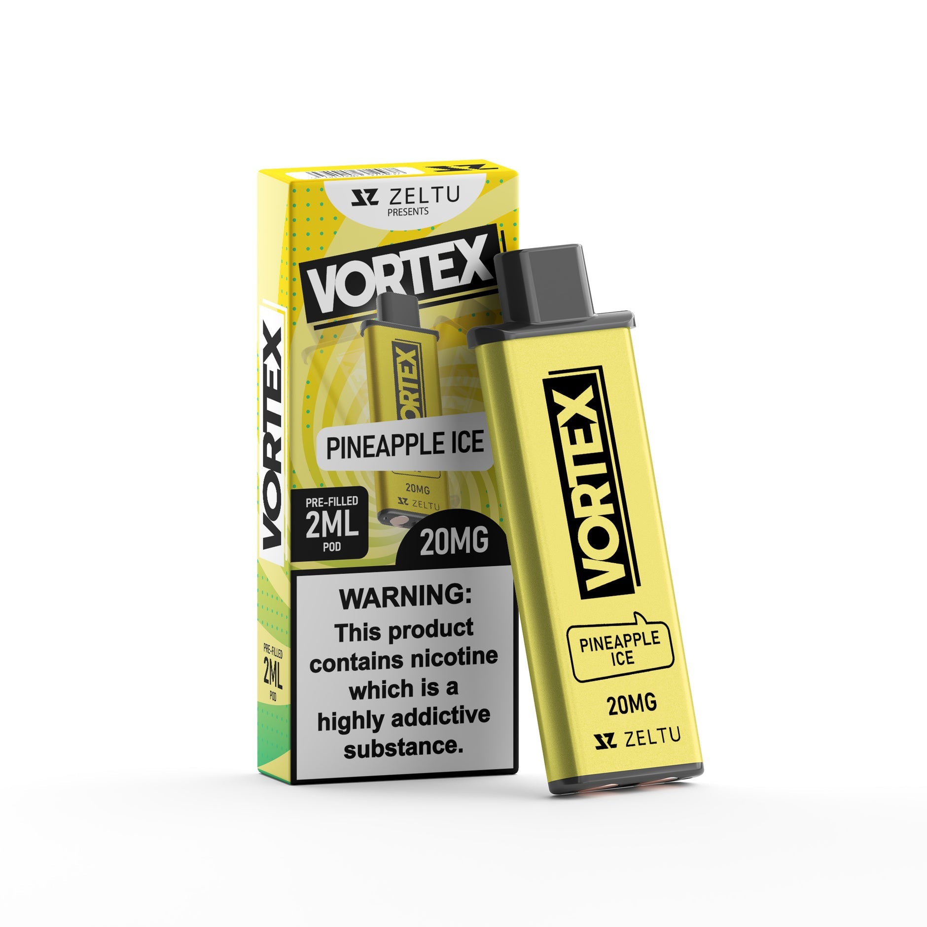 ZELTU X3 PREFILLED POD VORTEX PINEAPPLE ICE (5) Main image
