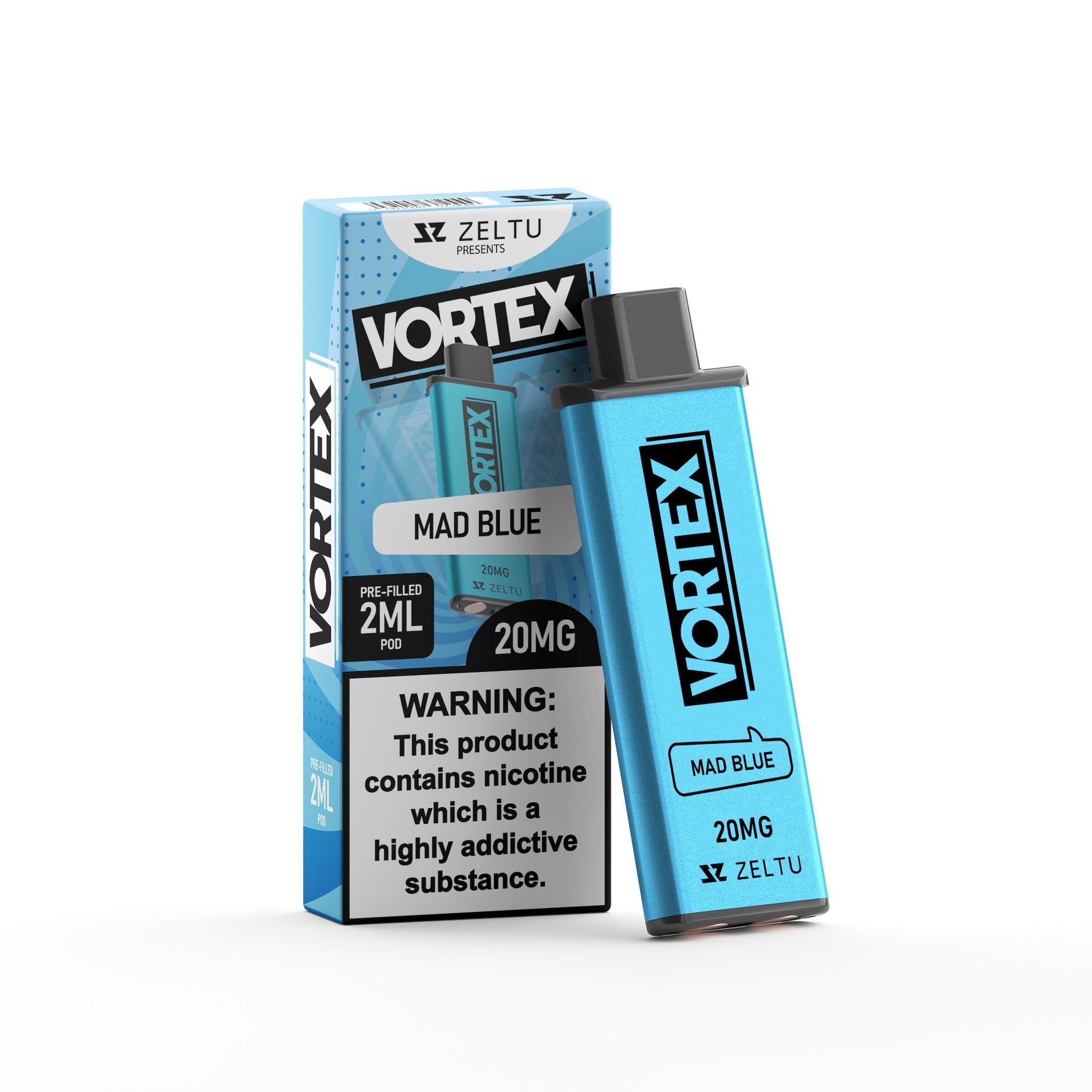 ZELTU X3 PREFILLED POD VORTEX MAD BLUE (5) Main image