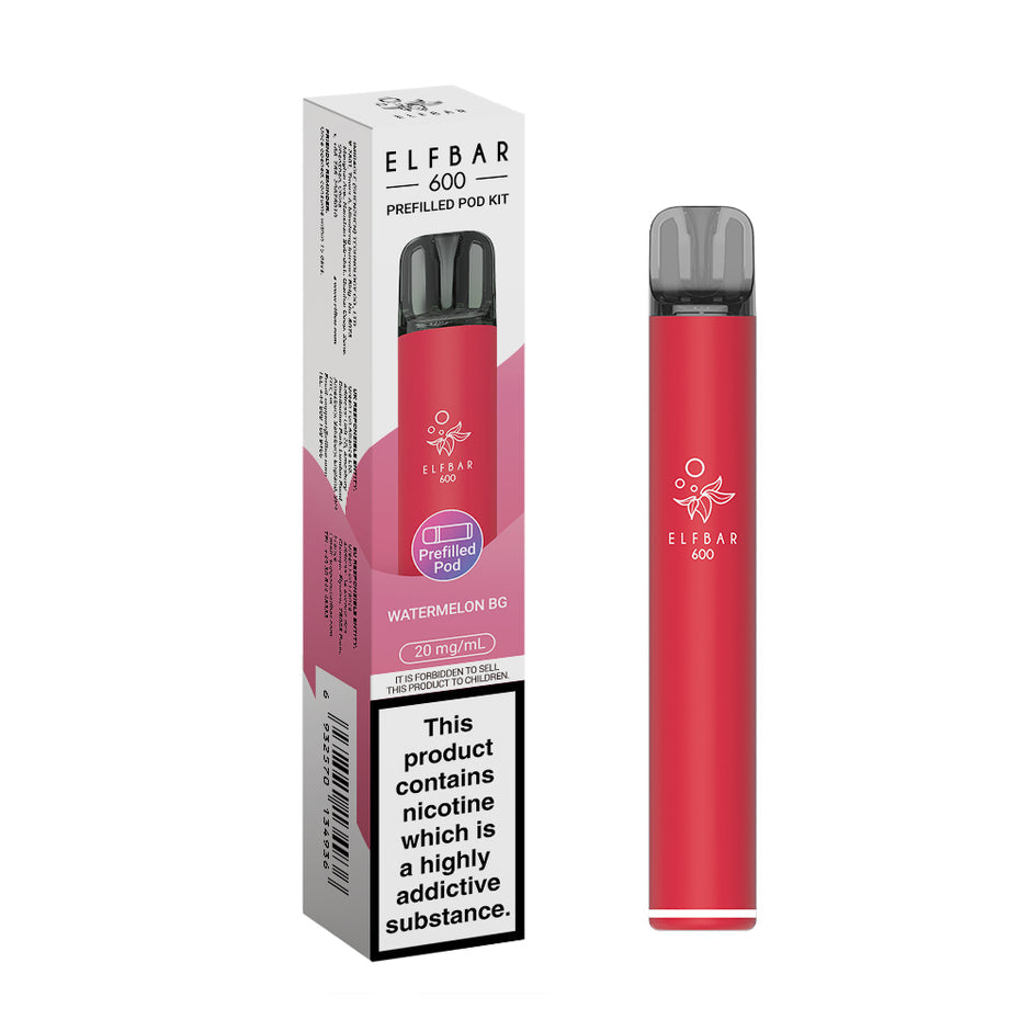 ELFBAR 600 2025 KIT WATERMELON BUBBLEGUM (10) Main image