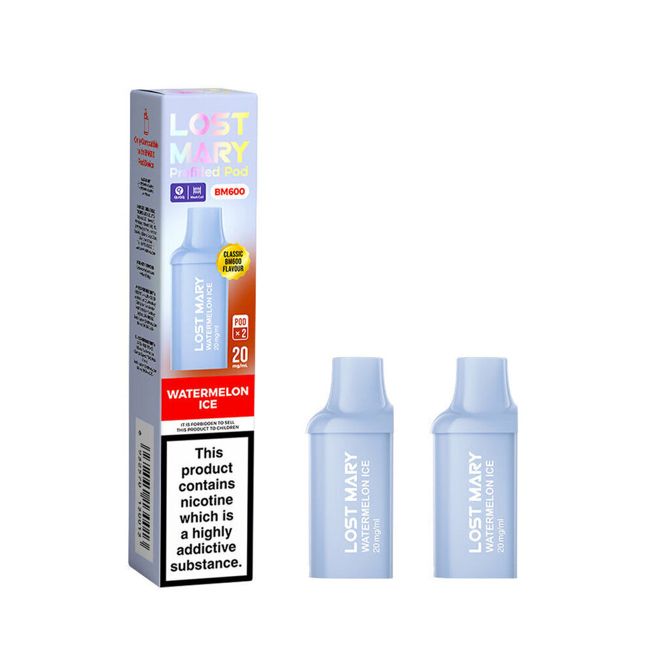 LOST MARY BM600 2025 2PK PODS WATERMELON ICE (10)